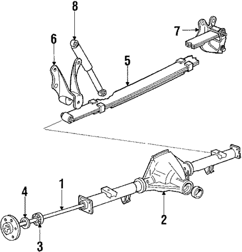 Rear Suspension for 1986 Ford Bronco #0