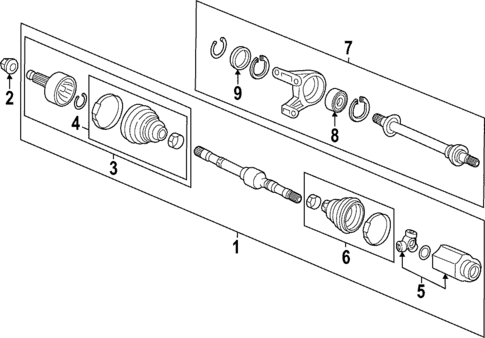 Drive Axles for 2023 Acura Integra #0