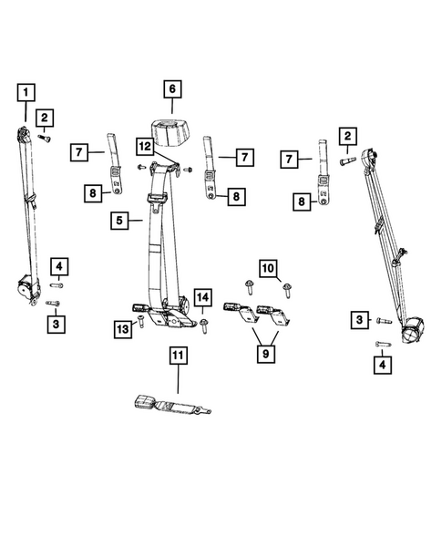 Seat Belts for 2023 Ram 3500 #2