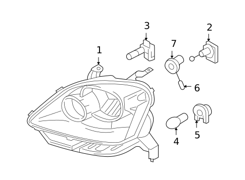 Bulbs - Chassis for 2005 Ford Five Hundred #0