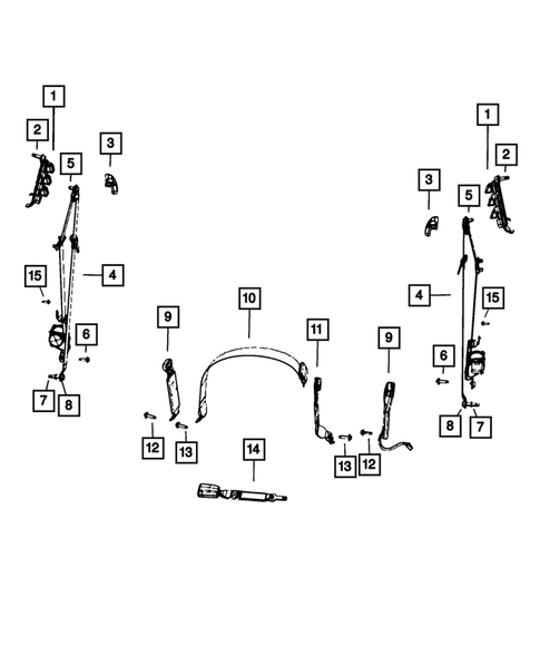 Seat Belts for 2024 Ram 3500 #1