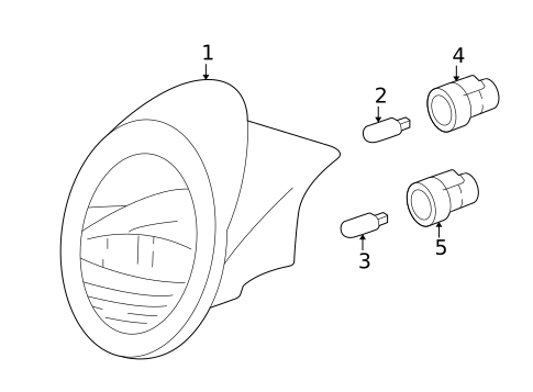 Bulbs - Chassis for 2005 Ford Thunderbird #0