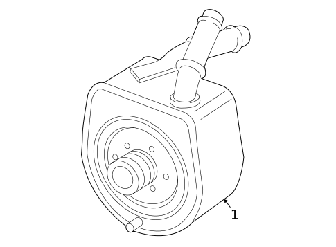 Oil Cooler for 2009 Jaguar Super V8 #1