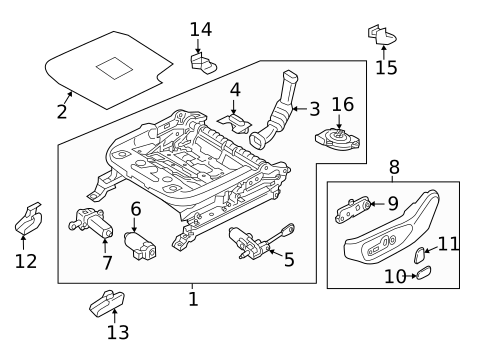 Tracks & Components for 2020 Hyundai Tucson #1