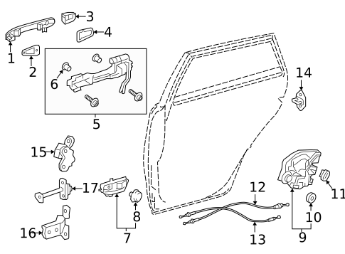 Lock & Hardware for 2025 Toyota Corolla #3