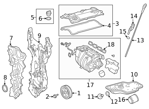 Engine Parts for 2009 Lexus LX570 #9