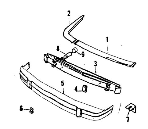 Bumper Assembly - Rear for 1986 Jaguar XJS #0