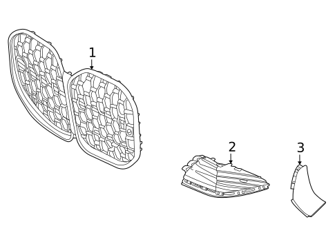 Grille & Components for 2021 BMW 430i #0