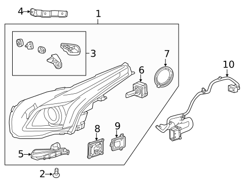 Bulbs - Chassis for 2017 Cadillac CTS #4