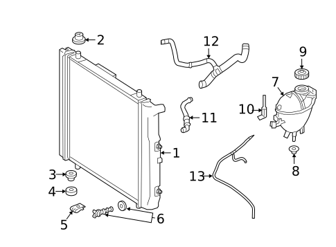 Radiator & Components for 2018 Mercedes-Benz G550 #1