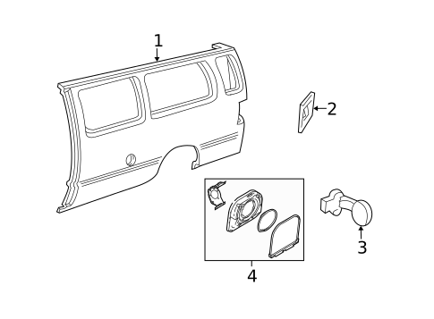 Side Panel for 2011 Ford E-150 #1