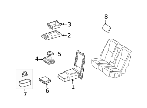 Rear Seat Components for 2011 Mercedes-Benz S65 AMG #3