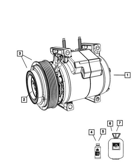 Air Conditioner Compressor and Mounting for 2025 Dodge Durango #0