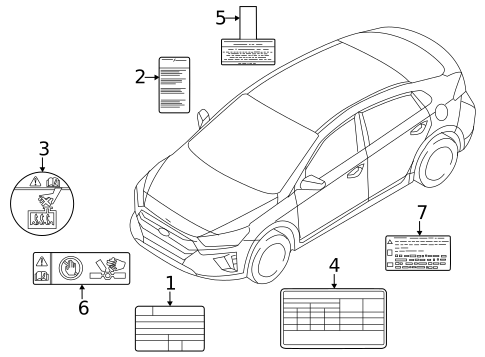 Labels for 2023 Genesis GV60 #0