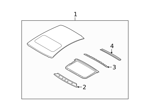 Roof & Components for 2008 INFINITI G35 #1