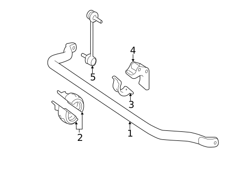 Stabilizer Bar & Components for 2011 Mercedes-Benz R 350 #0