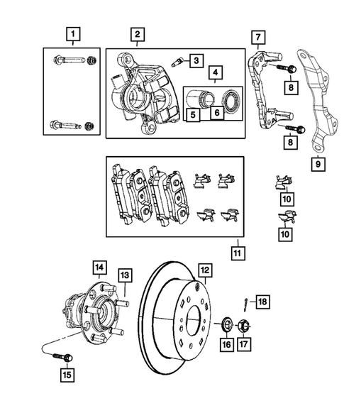 Rear Brakes for 2017 Jeep Compass #0