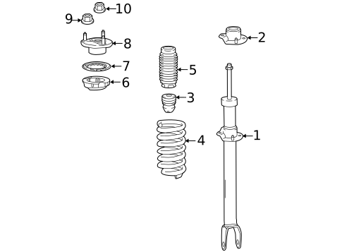 Struts & Components for 2021 Mercedes-Benz E350 #1
