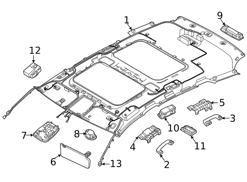 Interior Trim - Roof for 2023 Genesis GV80 #0