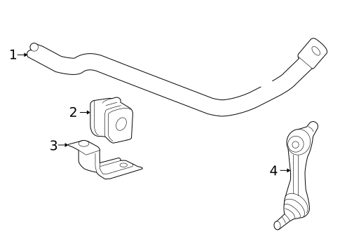 Stabilizer Bar & Components for 2009 Chevrolet Corvette #0