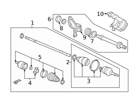Drive Axles for 2010 Acura TSX #0