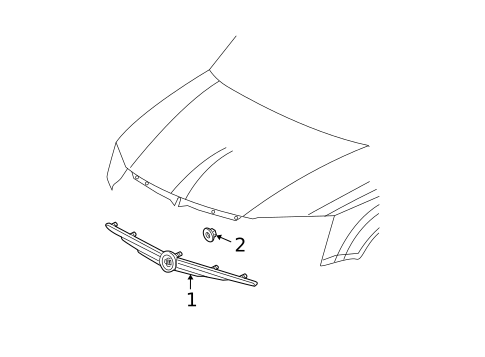 Exterior Trim - Hood for 2008 Chrysler Town & Country #0