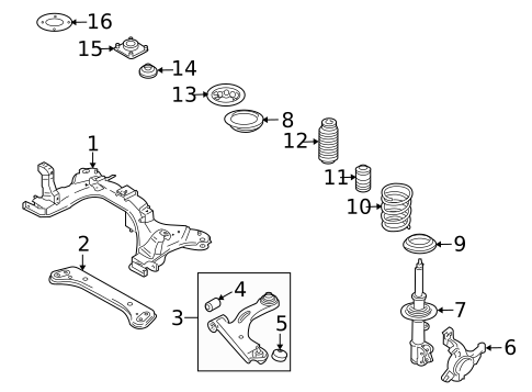 Suspension Components for 2009 Mazda Tribute #0