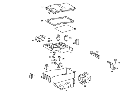 Fuse Box and Relay for 1985 Mercedes-Benz 380SE #0