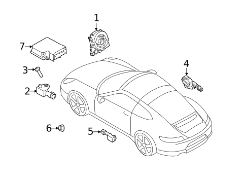 Air Bag Components for 2024 Porsche 911 #1