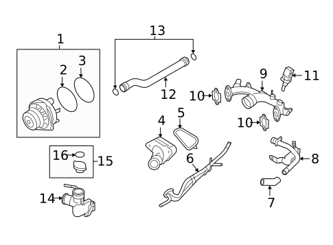 Water Pump for 2016 INFINITI QX50 #0