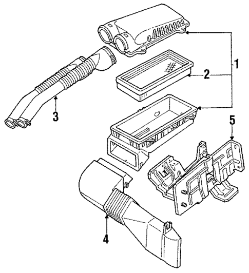 Air Intake for 1990 Ford Bronco #0