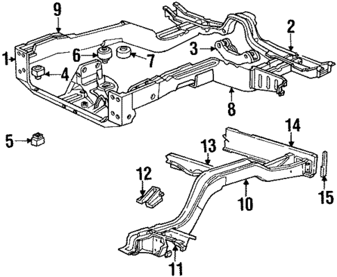 Frame & Components for 1989 Chrysler Fifth Avenue #0