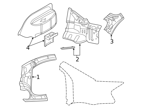 Inner Structure for 2002 Dodge Stratus #1