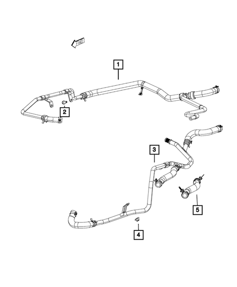 Air Conditioner and Heater Plumbing for 2017 Dodge Charger #2