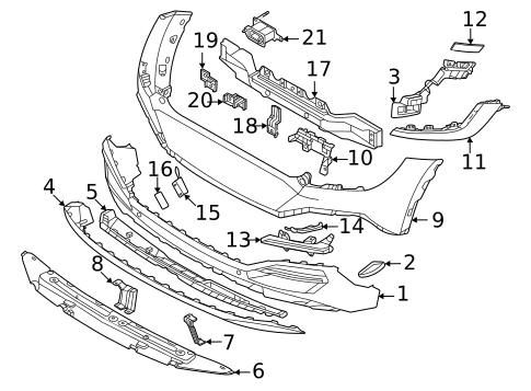 Bumper & Components - Rear for 2023 Kia EV6 #0