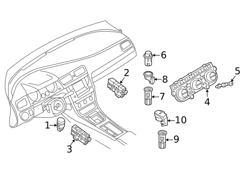 Shroud, Switches & Levers for 2018 Volkswagen Golf Alltrack #1