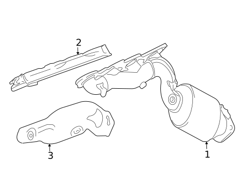 Exhaust Manifold for 2015 Lexus LS460 #0