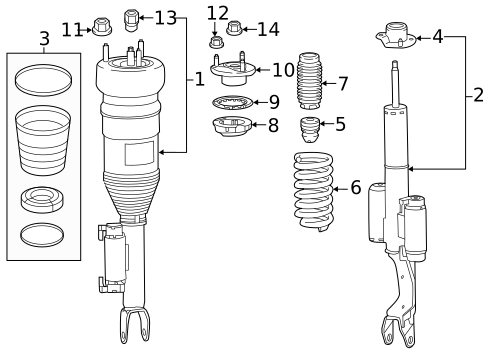 Struts & Components for 2022 Mercedes-Benz C43 AMG #2