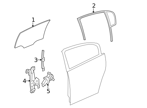Rear Door for 2011 Buick Lucerne #2