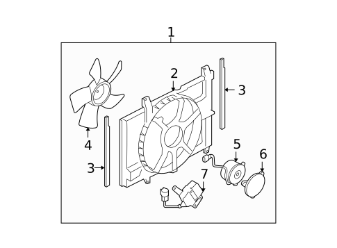 Cooling Fan for 2009 Nissan Versa #0
