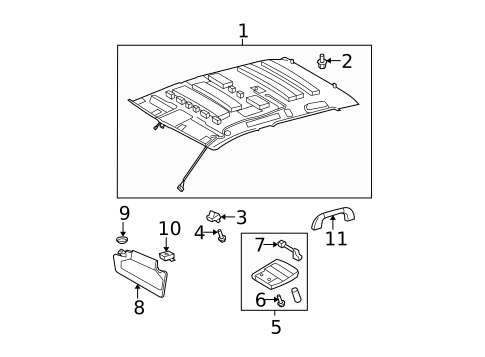 Interior Trim - Cab for 2007 Toyota Tundra #8