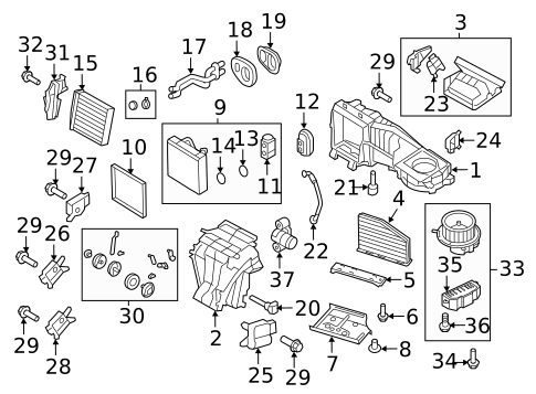 Evaporator & Heater Components for 2015 Volkswagen Golf #24