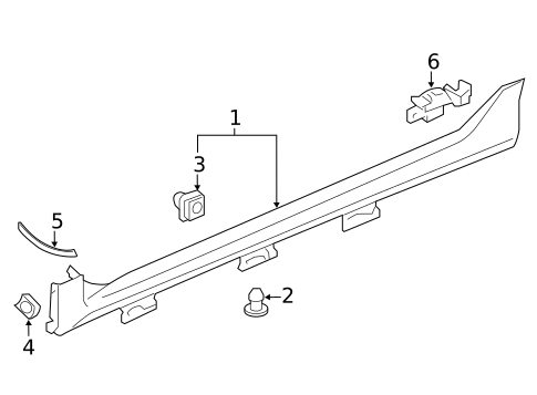 Exterior Trim - Pillars for 2017 Honda Civic #0