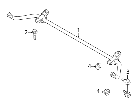 Stabilizer Bar & Components for 2014 BMW M6 Gran Coupe #1