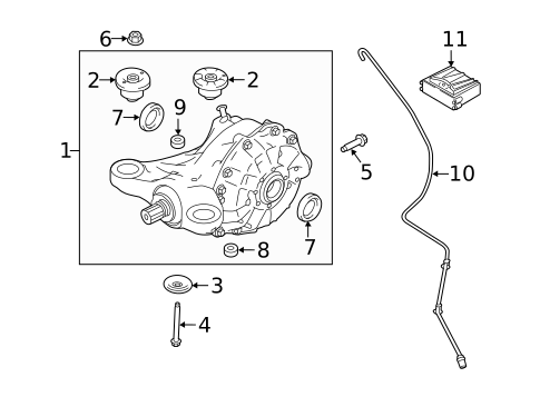 Axle & Differential for 2018 Land Rover Discovery #1