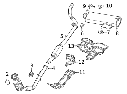 Exhaust Components for 2018 Jeep Wrangler #0