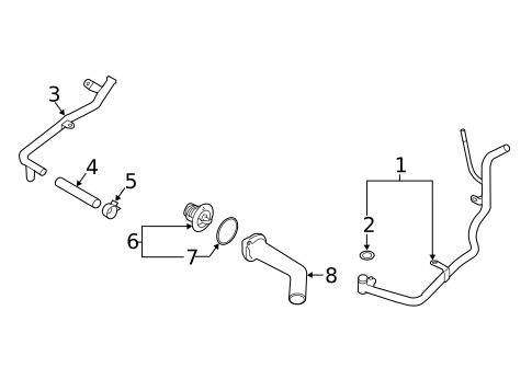 Hoses & Pipes for 2023 Subaru Ascent #1