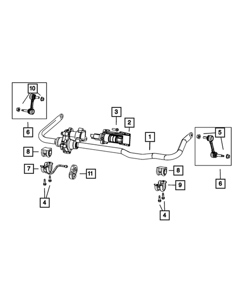 Front Stabilizer Bar for 2010 Dodge Ram 2500 #1