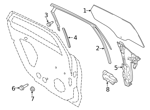 Glass, Windows & Related Components for 2017 Ford Fusion #0