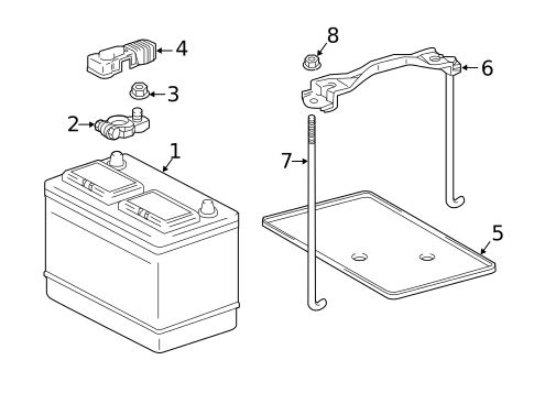 Battery for 2020 Toyota Tacoma #0
